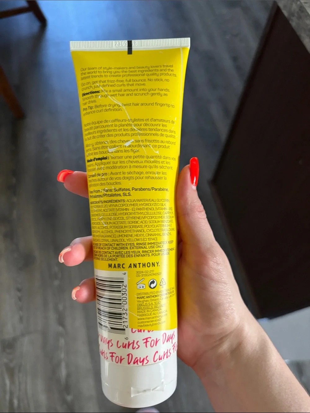 Marc Anthony Strictly Curls Curl Defining Lotion - Yellow Tube with Red Accent